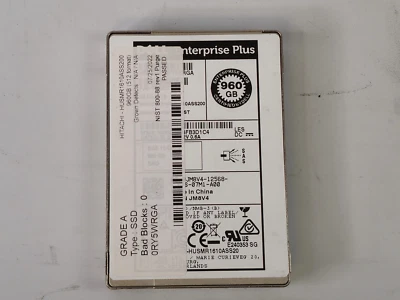 Dell 960GB SSD SAS 12G 2.5 (JM8V4) - - Image 1 of 2