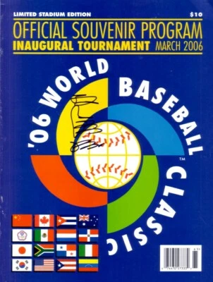 Sadaharu Oh autographed signed autograph 2006 World Baseball Classic program JSA - Image 1 of 2