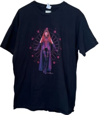 Camiseta Marvel Wandavision Bruja Escarlata Geométrica Símbolo Mágico Talla Grande Foto 1 de 4