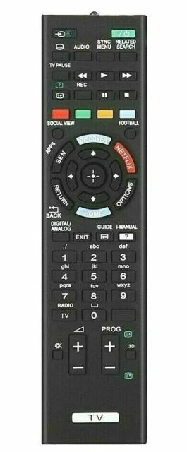 Sony RMED059 Remote Control for LCD TV - Black