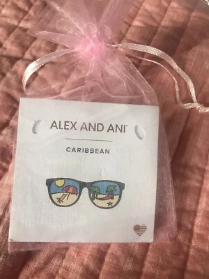 Gafas de sol Alex And Ani caribeñas esmalte playa oro rosa pulsera - ¡NUEVO CON ETIQUETAS! Foto 1 de 4