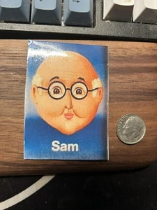 Guess Who? Original Board Game- Sticker - Sam - Picture 1 of 1