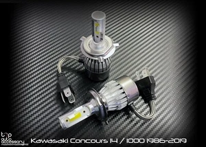 LED Kit H4 Headlight Lights Bulbs HID for Kawasaki Concours 14 1000 1986-2019 - Picture 1 of 3