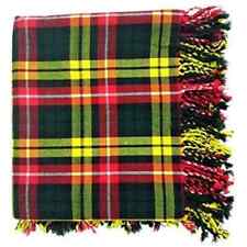 Fly Tartan Plaid Acrylic Wool Shawl -  Scottish Highland Traditional