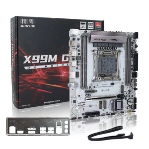 X99 Motherboard LGA 2011-3 for Intel, Micro-ATX DDR4 Gaming ARGB Mainboard - Picture 1 of 8