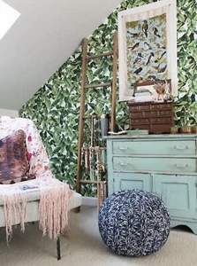Roommates Palm Leaf Botanical Tropical Green Boho Peel & Stick Wallpaper 28 - Picture 1 of 9