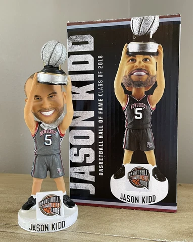 JASON KIDD New Jersey / Brooklyn Nets Legend NBA Hall of Fame SGA Bobblehead NIB Cover