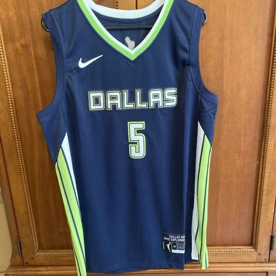 FEVER Paige Bueckers #5 Dallas Wings Stitched Blue Jersey Adult Size Large
