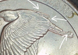 2018 Block Island Die Chips ATB Quarter US Error Coin 25c - Picture 1 of 4