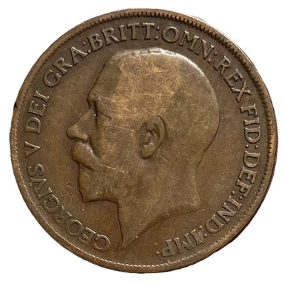 Great Britain Penny 1920 - Britannia - King George V - Image 1 of 3