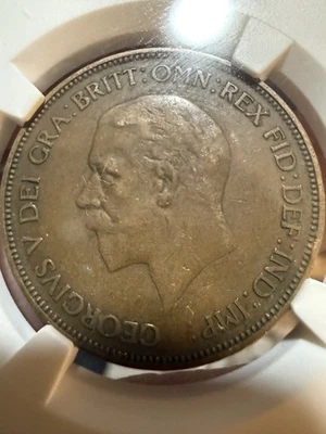 1936 Great Britain • One Penny • NGC Certified Genuine - Image 1 of 4