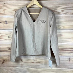COMMENSE Top Donna XL Blusa Strutturata Farina d'Avena Carriera - Foto 1 di 13