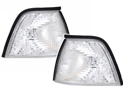 Kit frecce anteriori per BMW Serie 3 E36 berlina Touring Compact bianco argento frecce - Immagine 1 di 4