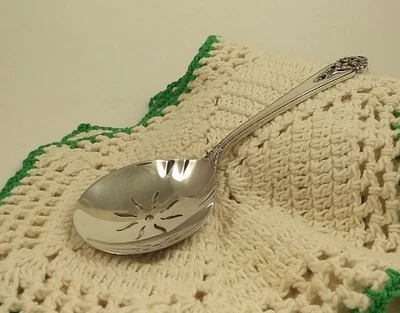 Vintage Sterling Silver Bon Bon, Nut Spoon Queen's Lace 1949 by International - Image 1 of 2