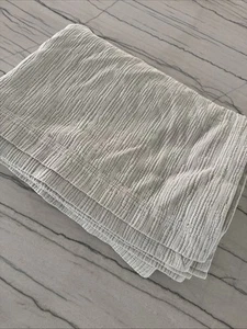 Pine Cone Hill Matelasse Coverlet Blanket Cotton Queen Blue Green Marked 54 - Picture 1 of 9