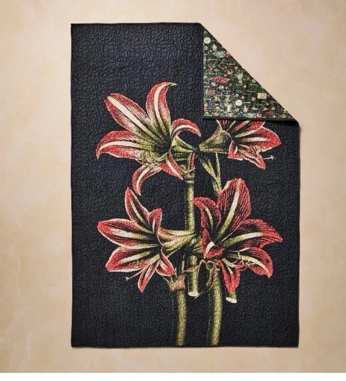 Manta Acolchada John Derian Target Edredón Amaryllis Nueva Con Etiquetas 2025 Nueva Con Etiquetas Foto 1 de 4