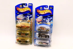 Hot Wheels RARE 2003 3-Pack W/Poster LOT OF TWO! Carbonated Chevelle '40 Ford - Picture 1 of 11