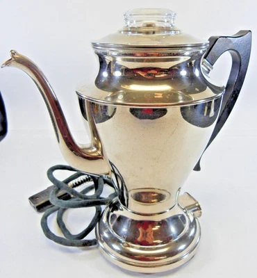 WESTINGHOUSE CAFETERA ELÉCTRICA AUTOMÁTICA PERCOLADORA TIPO PK-64 PATENTADA 1918 Foto 1 de 4