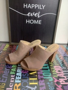 Pale Pink Chinese Laundry Cork Heels Sz9.5 - Picture 1 of 4