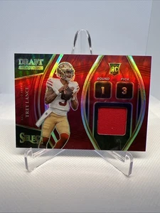 2021 Panini Select - Draft Selections Memorabilia Trey Lance #DS-TLA Red - Bild 1 von 2