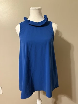 Escote Mud Pie Azul Sin Mangas con Volantes con Corbata Clousre Mujer Talla S NUEVO con Etiquetas Foto 1 de 4