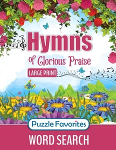 Large Print Word Search Puzzle Book 1947676385 for Christian Hymns - Picture 1 of 1