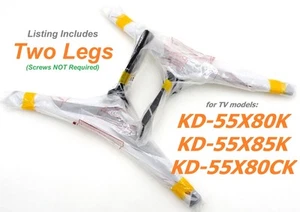 New Sony KD-55X80K KD-55X85K KD-55X80CK TV Stand Legs 5-022-204-22/5-022-205-22 - Picture 1 of 6