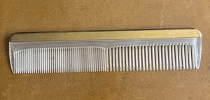 Vintage Kosmetik Haarkamm goldfarben  - Bild 1 von 2