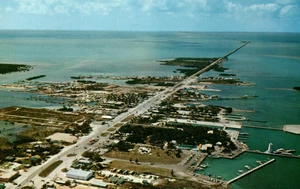 Marathon FL Florida Keys 50er Jahre Vintage Postkarte - Bild 1 von 3