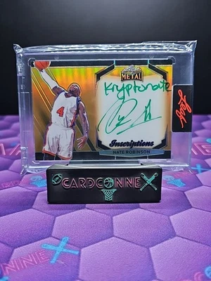 2025 Leaf Sports Heroes Nate Robinson Inscriptions Kryptonate /100 NY Knicks - Image 1 of 3