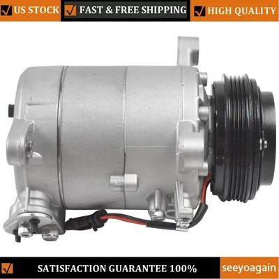 A/C Compressor w/ 4-Groove for GMC Yukon Cadillac Escalade ESV Chevy Suburban - Image 1 of 4