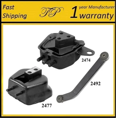 3PCS MOTOR MOUNT FOR BUICK SKYHAWK/OLDSMOBILE FIRENZA/PONTIAC J2000 1.8L 2.0L-AT - Image 1 of 4