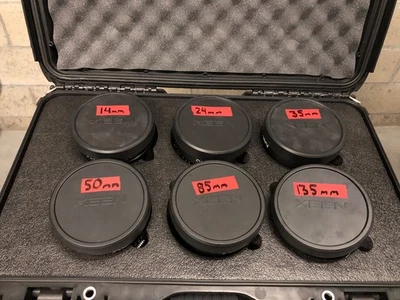Rokinon XEEN PL-Mount Cine Lens Set + Case 14, 24 35, 50, 85, 135 - Image 1 of 3
