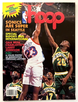Hoop Magazine-1994-Christian Laettner Poster intact-Fullcardsheet intact VG VTG - Image 1 of 3