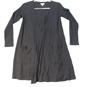 LuLaRoe Caroline offene Strickjacke Pullover - XS - schwarz einfarbig - Neu mit Etikett - Bild 1 von 8