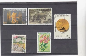 ST. THOMAS & PRINCIPE GEBRAUCHTE BRIEFMARKEN - Bild 1 von 1