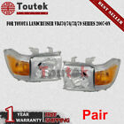 Headlights Pair Lh+Rh For Toyota Landcruiser 76 78 79 Series '07- Ute/Troopy