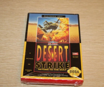 SEGA GENESIS Desert Strike - Gulf War - SEALED NEW 1992 Video Game EA Air Force  - Image 1 of 4