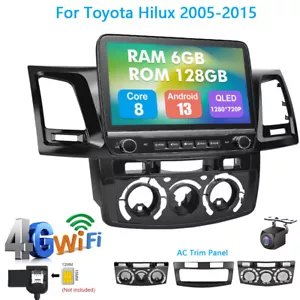 6G+128G Octa Core Car Radio Stereo CarPlay Head Unit For Toyota Hilux 2005-2014 - Picture 1 of 15