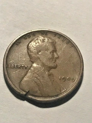 1909-P Lincoln Wheat Cent Mint Error Fine #123tm Cover