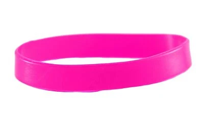 MA.CHICHA 1 starke Gummi Armbänder PINK leer Silikon Geschenk Gutschein Carma