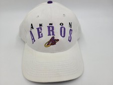 Vintage Akron Aeros Twins Enterprise Snapback Hat Cap MiLB Baseball White Purple