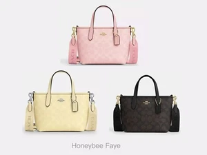 Mini bolso de mano Coach City nuevo con etiquetas en lona exclusiva CW032 - Imagen 1 de 51