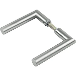Maniglia Acciaio Inox Manico Singolo porta interna Sezione Foro Jack Argento - Foto 1 di 3
