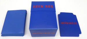 Docsmagic.de Deck Box + 100 Mat Blue Sleeves Standard - Kartenbox & Kartenbox & - Picture 1 of 8