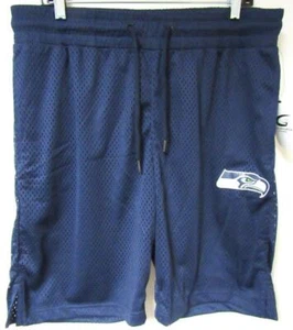 Seattle Seahawks Mens Size Large Screened Mesh Athletic Shorts C1 829 - Picture 1 of 5