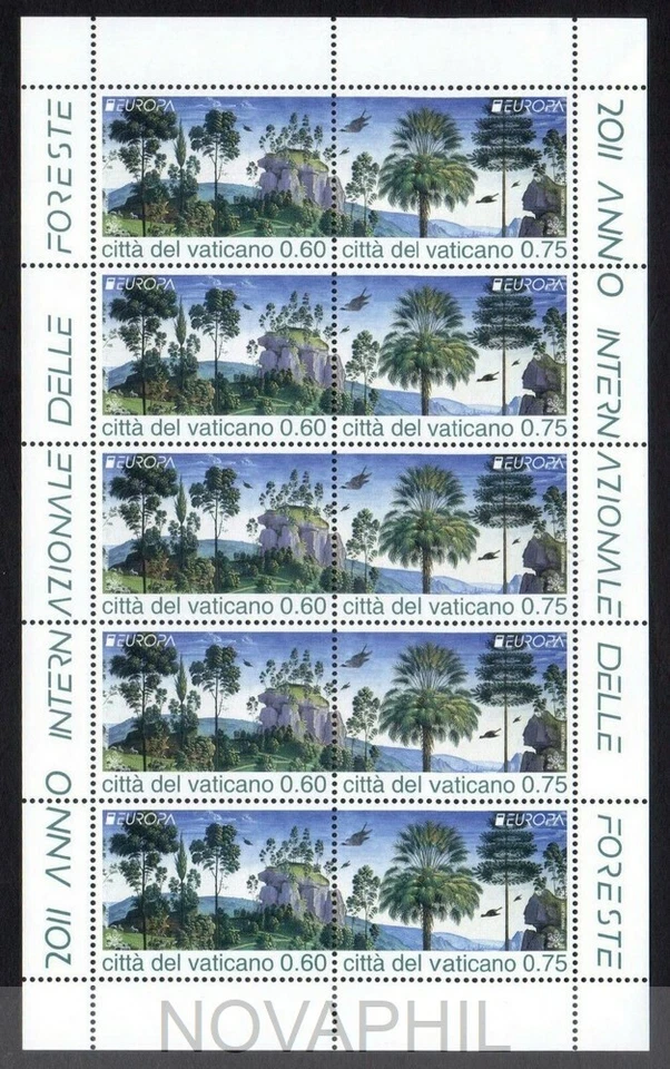 Vatican 2011 - Minisheet Europa the Forests MNH - Image 1 of 1