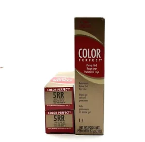Wella Color Perfect Permanent Creme Gel 5RR Purely Red-2 Pack - Picture 1 of 1