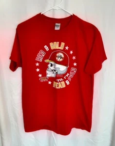 San Francisco 49'ers Red & Gold T-Shirt Men's Size Medium- NEW - L8 - Picture 1 of 4