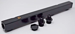 K Series Black Center Feed Fuel Rail Honda/Acura K20 K24 KSwap Civic Rsx Integra - Foto 1 di 5